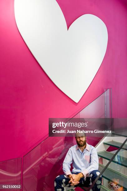 Tristan Ramirez attends Alejandro Dron's Exhibition at Agatha Ruiz de la Prada store on May 24, 2018 in Madrid, Spain.