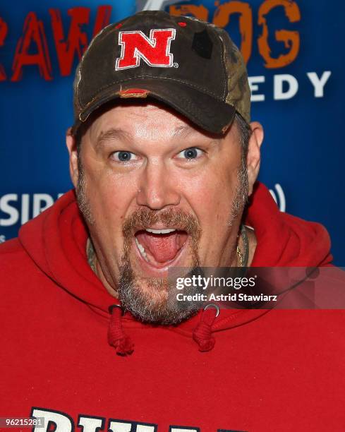 Larry The Cable Guy visits SIRIUS XM Studio on January 27, 2010 in New York City.