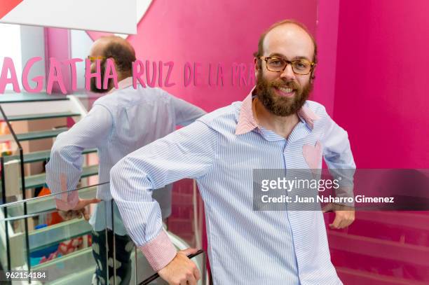 Tristan Ramirez attends Alejandro Dron's Exhibition at Agatha Ruiz de la Prada store on May 24, 2018 in Madrid, Spain.