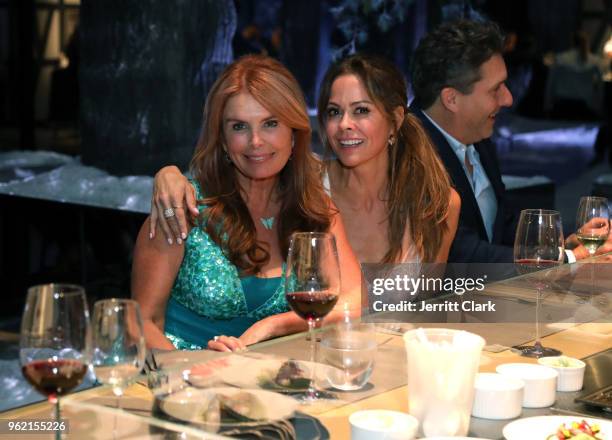 Roma Downey and Brooke Burke attend Gaggenau Restaurant 1683 Honoring Operation Smile on May 23, 2018 in Los Angeles, California.