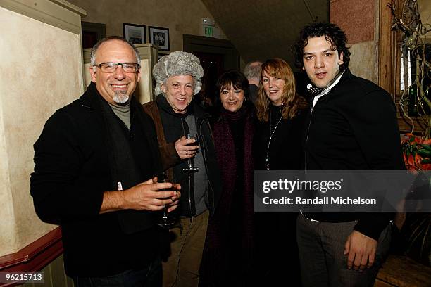 David Dorn , BMI Executive Doreen Ringer Ross journalist Vera Anderson and composer Enis Rottoff attend the BMI Zoom Dinner during the 2010 Sundance...