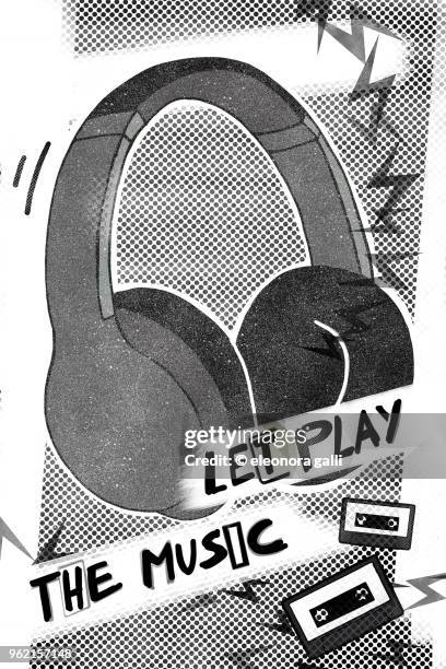 let play the music - rock music poster stock pictures, royalty-free photos & images