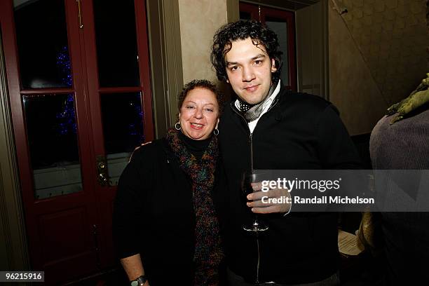 Roots executive Wendy Goodman and composer Enis Rottoff attend the BMI Zoom Dinner during the 2010 Sundance Film Festival at Zoom on January 26, 2010...