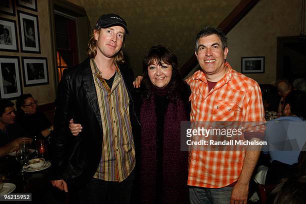 Composer Kim Carroll, BMI executive Doreen Ringer Ross and Daniel Licht attend the BMI Zoom Dinner during the 2010 Sundance Film Festival at Zoom on...