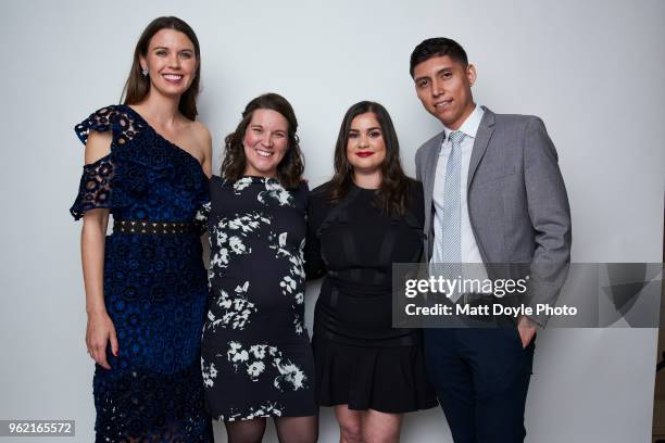 Evelyn Rivera Portillo, director Hilary Linder, Renata Teodoro and Antonio Alarcon of 'Indivisible' pose for a portrait at The 77th Annual Peabody...