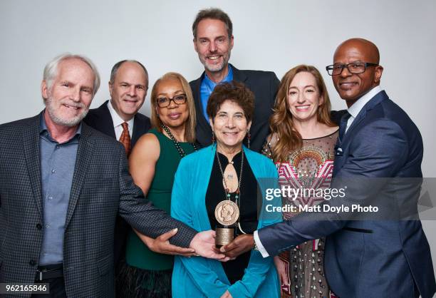 Director Bob Hercules, Michael Kantor, director Rita Coburn Whack, Linda Mensch, Steve Sarowitz, Una Jackman and Raymond Lambert of 'Maya Angelou:...