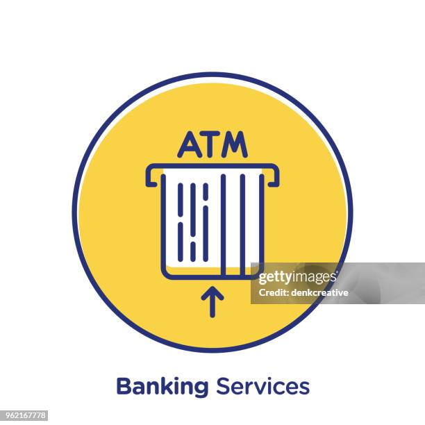 banking services - emblem credit card payment stock illustrations