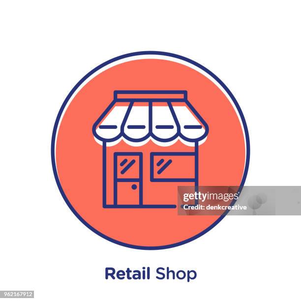 retail shop - mall interior stock illustrations