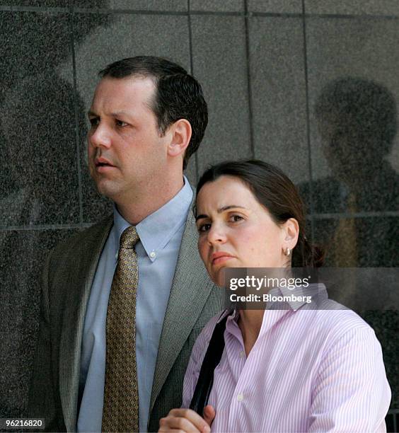 William Fuhs, right, former Merrill Lynch vice president who answered to James Brown, the former head of Merrill Lynch's strategic financial group,...