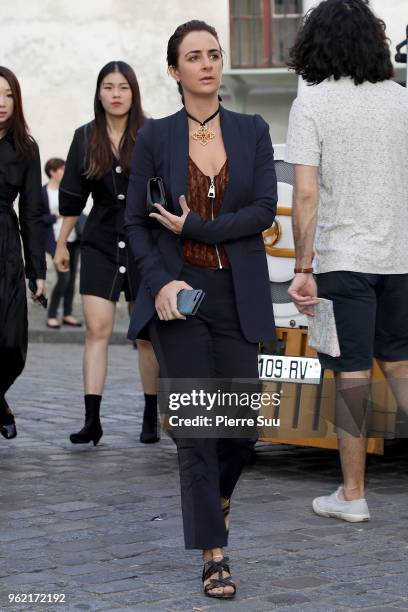 Alexia Niedzielski arrives at the 'Dior Couture s/s Cruise Collection' welcome dinner in Montmartre on May 24, 2018 in Paris, France.