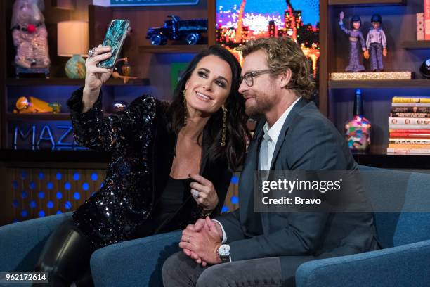 Pictured: Kyle Richards and Simon Baker --