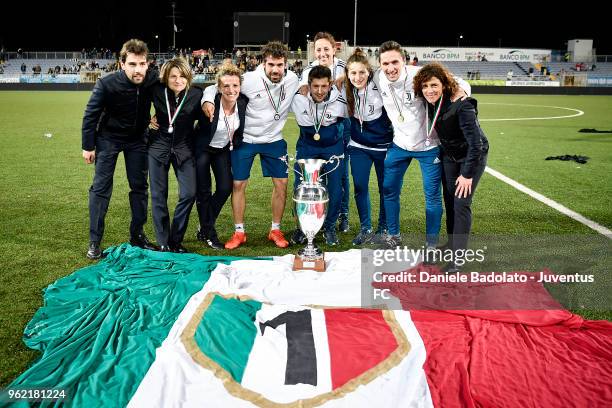 Andrea Vaccarono , Elisa Miniati , Priscilla Pasini , Giuseppe Mammoliti , Matteo Scarpa , Emanuele Chiappero and Rita Guarino of Juventus in action...