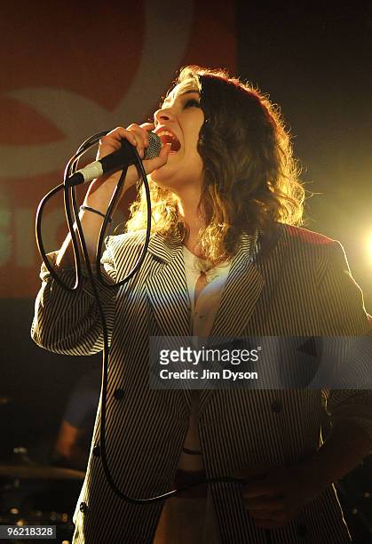 Coco Sumner of 'I Blame Coco' performs live on stage during the 'New To Q Sessions' at the Tabernacle in Notting Hill, on January 27, 2010 in London,...