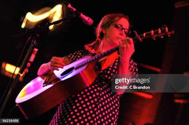 Laura Veirs performs on stage at the Union Chapel on January 27, 2010 in London, England.