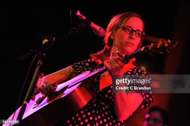 Laura Veirs performs on stage at the Union Chapel on January 27, 2010 in London, England.