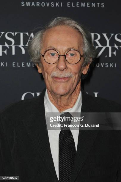 Jean Rochefort attends the 22 Iconic Little Black Dresses by Swarovski at Hotel Pozzo di Borgo on January 27, 2010 in Paris, France.