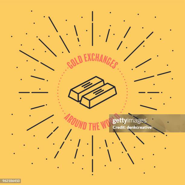 gold exchanges - ingot stock illustrations