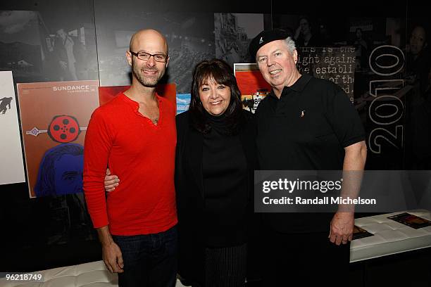 Composer Craig Wedren, Vice President of Film and TV Relations at BMI Doreen Riger Ross, Composer Goerge S. Clinton attend the BMI Roundtable...