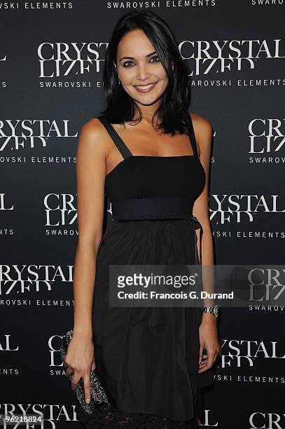 Valerie Begue attends the 22 Iconic Little Black Dresses by Swarovski at Hotel Pozzo di Borgo on January 27, 2010 in Paris, France.
