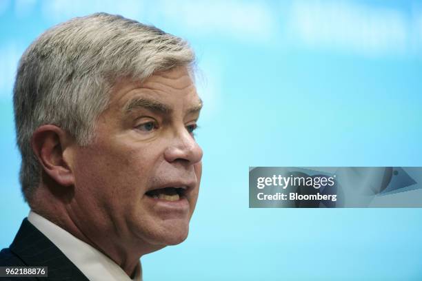 Patrick Harker, president of the Federal Reserve Bank of Philadelphia, speaks during the the Federal Reserve Bank of Atlanta & Dallas Technology...