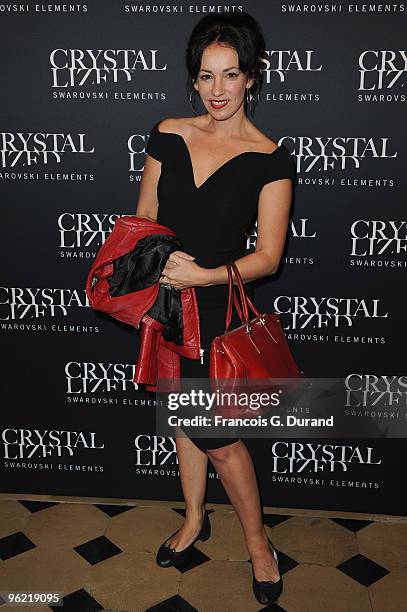 Beatrice Ardisson attends the 22 Iconic Little Black Dresses by Swarovski at Hotel Pozzo di Borgo on January 27, 2010 in Paris, France.