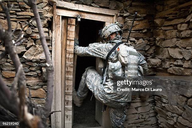 Army officer from B Company, 2nd Battalion,12th Infantry Regiment, 4th Brigade,4th Infantry Division Baker Company HQ Platoon 2LT Jonathan Schwarz,...