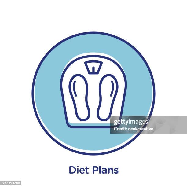 weight scale - fat reduction stock illustrations