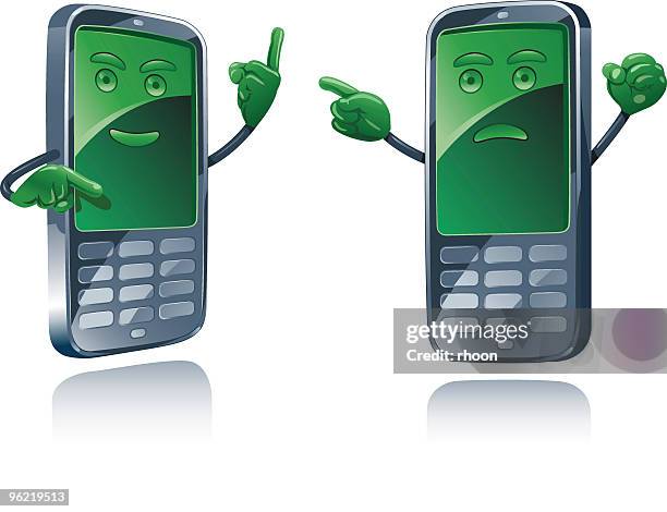 stockillustraties, clipart, cartoons en iconen met hands-phone2 - rhoon