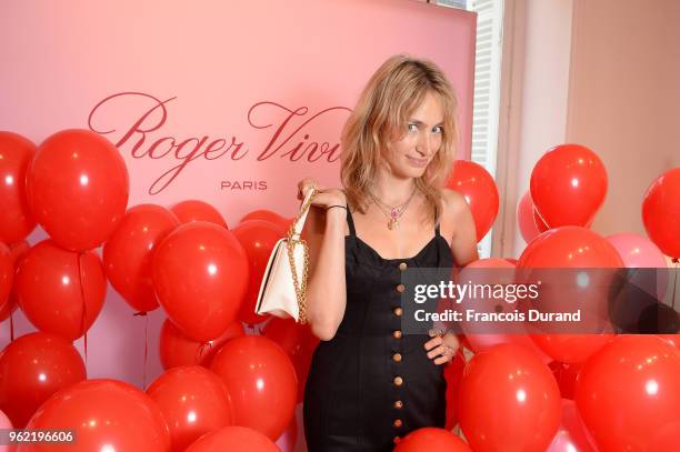 Pauline Lefevre attends Roger Vivier "#LoveVivier" Book Launch Cocktail on May 24, 2018 in Paris, France.