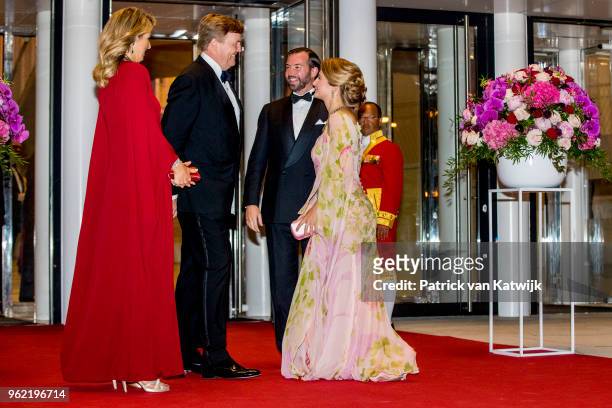 King Willem-Alexander of The Netherlands and Queen Maxima of The Netherlands with Hereditary Grand Duke Guillaume and Hereditary Grand Duchess...