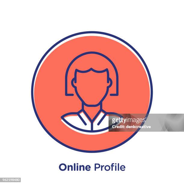 online profile - facebook profile stock illustrations