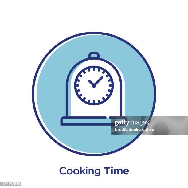 cooking time - small kitchen stock illustrations