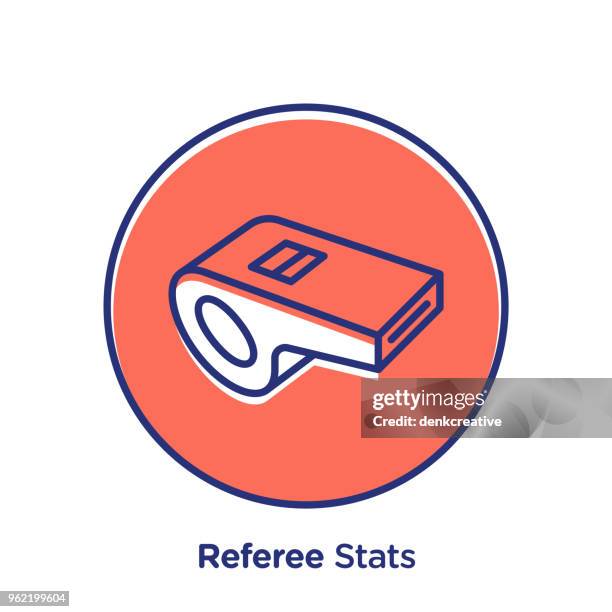 referee stats - referee whistle stock illustrations