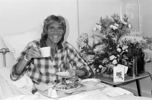 Singer Billy Fury recovering in hospital after he collapsed with heart and kidney trouble, 8th March 1982.