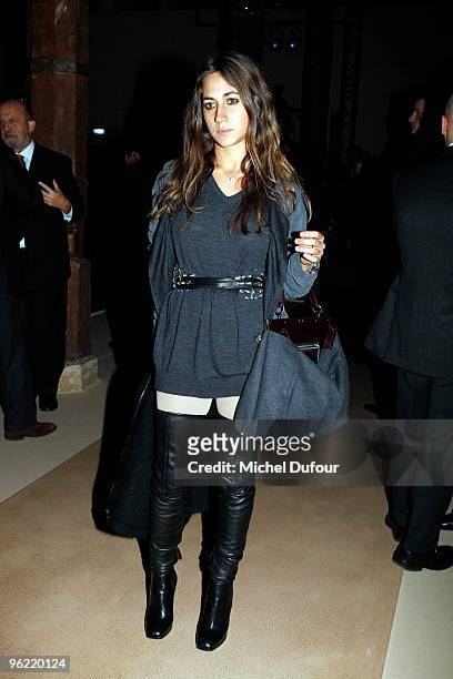 Delfina Fendi attends the Valentino Fashion Show during Paris Fashion Week Haute Couture S/S 2010 at Couvent des Cordeliers on January 27, 2010 in...