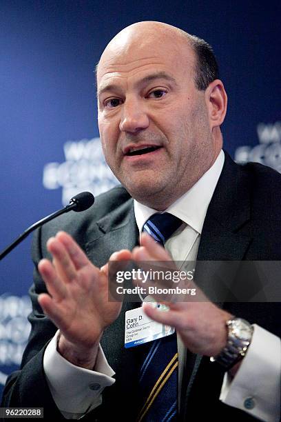 Gary D. Cohn, president and chief operating officer of Goldman Sachs Group Inc., participates in a panel discussion titled "Rethinking Risk in the...