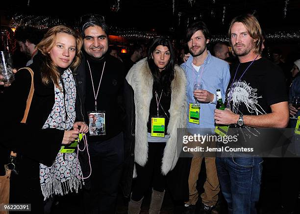 Director of photography Magela Crosignani, writer/reporter Kaleem Aftab, director Zeina Durra, director Torben Bech, and cinematographer Bo Bilstrup...