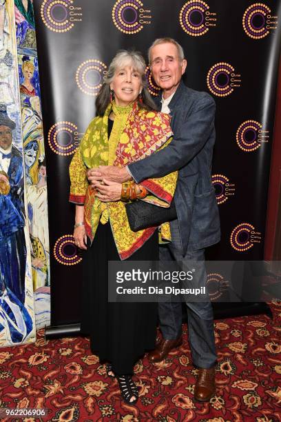 Julia Schafler and Jim Dale attend the 2018 Outer Critics Circle Theatre Awards at Sardi's on May 24, 2018 in New York City.