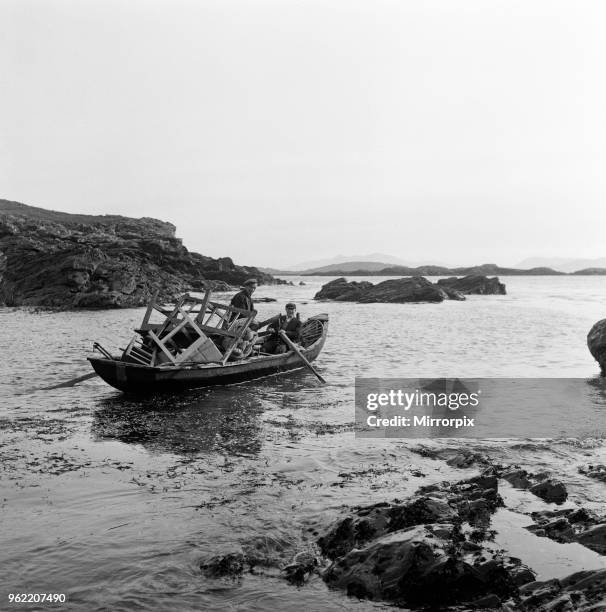 The last twenty three residents of Inishark Island , off the coast of County Galway, Ireland, are pictured evacuating the Island. The residents have...