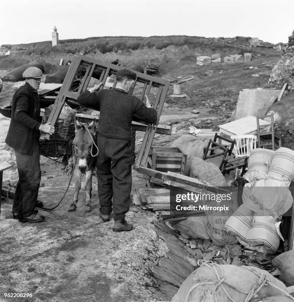 The last twenty three residents of Inishark Island , off the coast of County Galway, Ireland, are pictured evacuating the Island. The residents have...