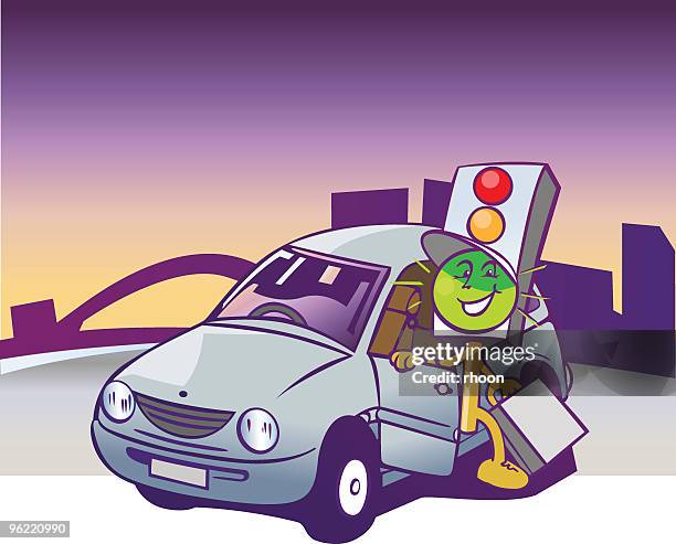 stockillustraties, clipart, cartoons en iconen met mistertraffic5 - rhoon