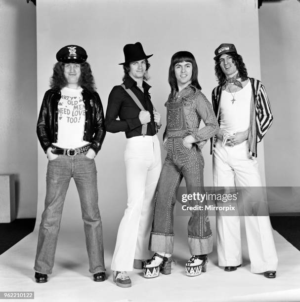 Just home in time for Christmas in England - Slade have a new record going into the charts at number 10 called 'In for a Penny'. The group are...