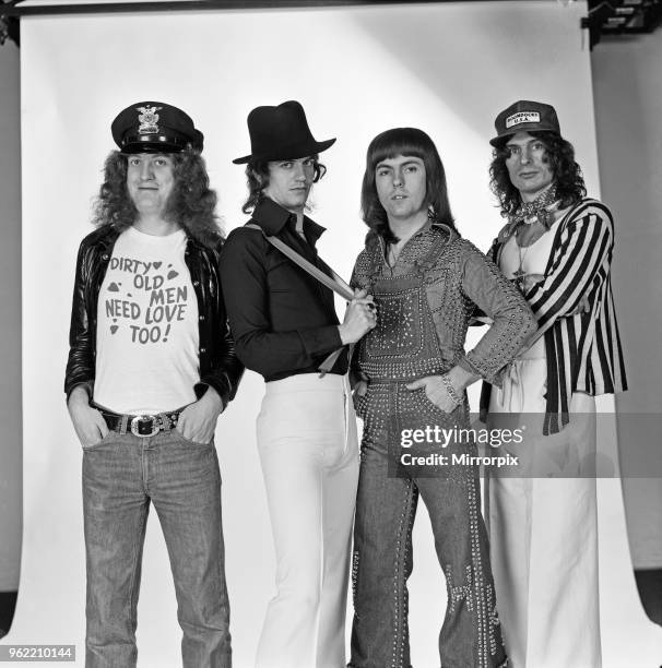 Just home in time for Christmas in England - Slade have a new record going into the charts at number 10 called 'In for a Penny'. The group are...