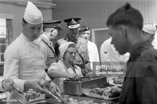 Prince Philip, Duke of Edinburgh, visiting the Infantry Junior Leaders Battalion at Park Hall Camp, Oswestry, Shropshire, 26th May 1967.