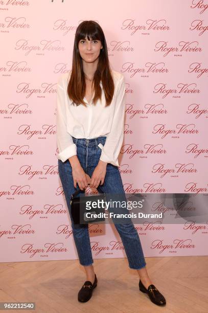 Leia Sfez attend Roger Vivier "#LoveVivier" Book Launch Cocktail on May 24, 2018 in Paris, France.