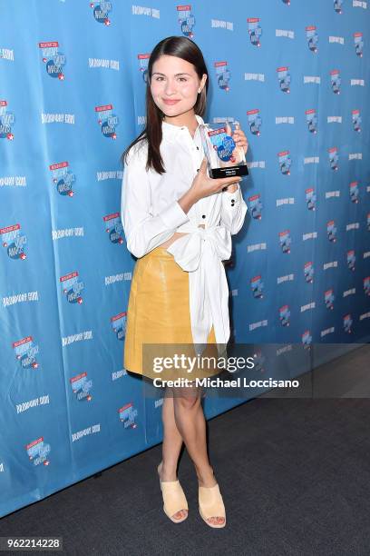 Actress Phillipa Soo attends the Broadway.com Audience Choice Awards at 48 Lounge on May 24, 2018 in New York City.