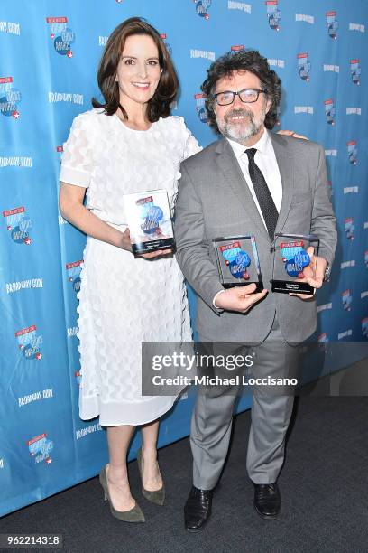 Actress Tina Fey and husband, composer Jeff Richmond attend the Broadway.com Audience Choice Awards at 48 Lounge on May 24, 2018 in New York City.