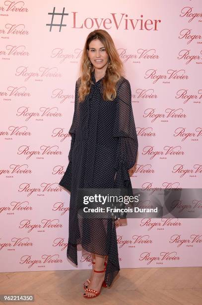 Lorena Vergani attends Roger Vivier "#LoveVivier" Book Launch Cocktail on May 24, 2018 in Paris, France.