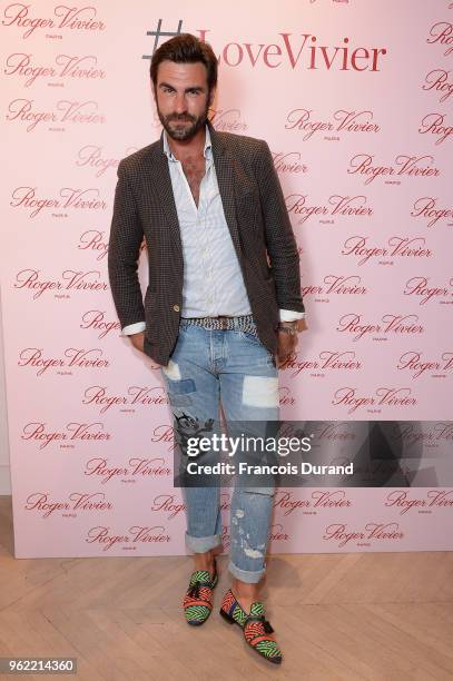 Mathieu Barthelat Colin attends Roger Vivier "#LoveVivier" Book Launch Cocktail on May 24, 2018 in Paris, France.