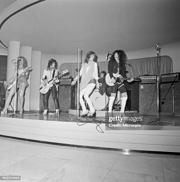 The New York Dolls at Biba party, 25th November 1973.